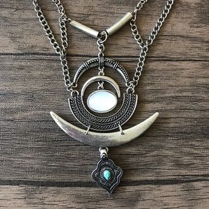 Silver and Turquoise Necklace